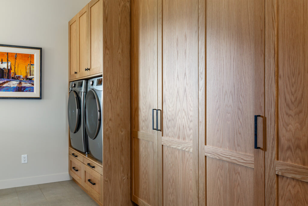 Custom hallway cabinetry at Merlot Peak