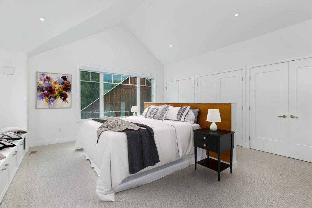 Cozy master bedroom with modern design