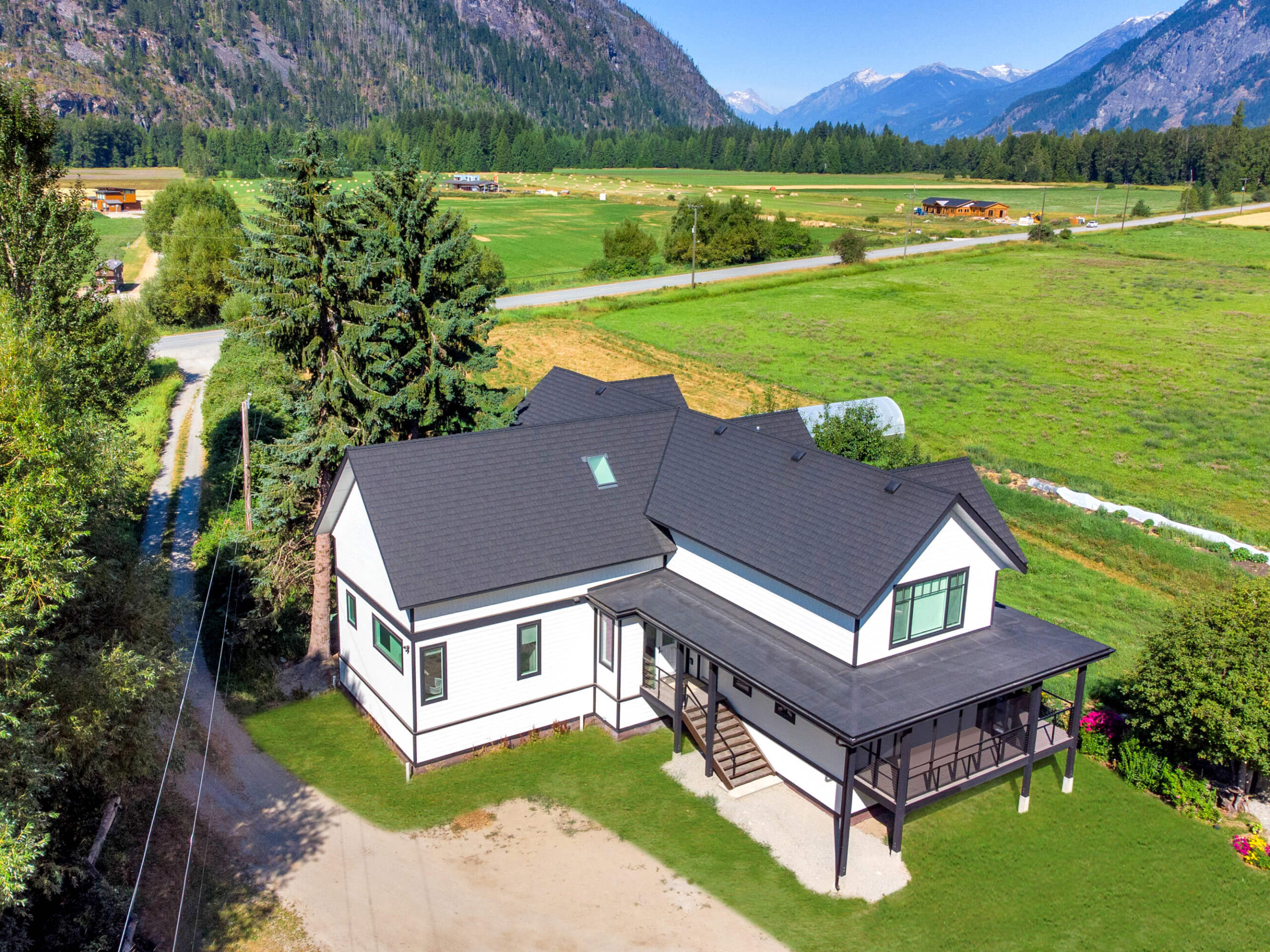 Pemberton Meadows home – aerial perspective