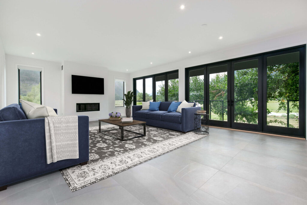 Living area filled with natural light