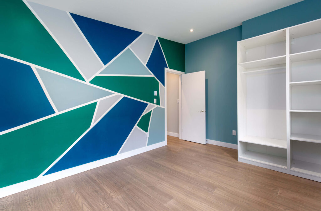 Bedroom Bedroom with colour walls