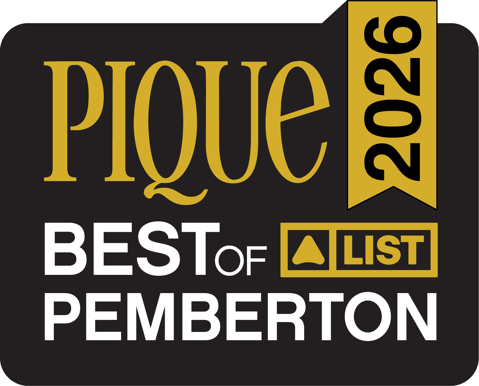 Best of Pemberton 2026 Logo by Pique Magazine